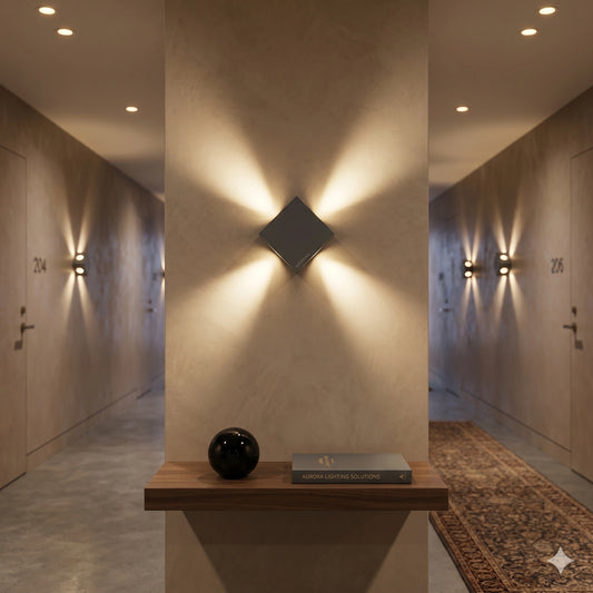 Egylux 4W LED Grey Up Down Wall Sconce - IP54 Waterproof Indoor/Outdoor Architectural Light (6020-4X1W)
