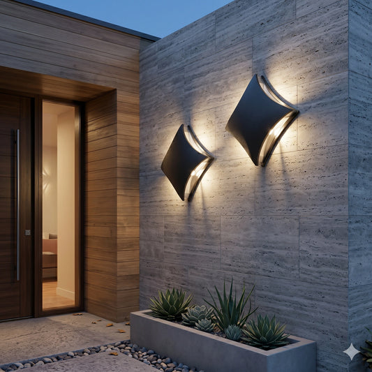 Elsewedy 4W LED Modern Outdoor Wall Light - IP54 Waterproof Aluminum Sconce for Side Door & Garage (B2190)