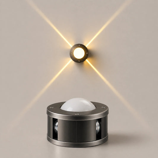 Elsewedy 10W LED Cross Star Wall Light - 3000K Warm White IP65 Waterproof Architectural Effect Lamp for Kids' Room & Living Room