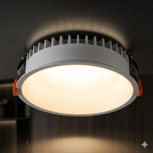 Recessed Round Ceiling IP54 Light, 7w,15w,30w Downlights, Warm White, Natural White, Day White 3000k,4000k,6000K Kelvin Light, LED Spotlights for Bathroom, Kitchen, Living Room TPTD-Elsewedy
