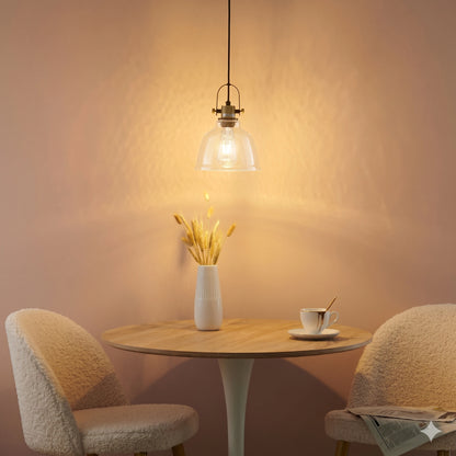 Elsewedy Nordic Amber Glass LED Pendant - Modern 3000K Adjustable Hanging Light (2109/1)