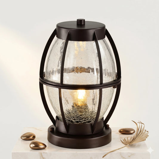 Elsewedy Retro Waterproof Gate Pillar Light - IP44 E27 Outdoor Fence Post Lamp for Villa & Community Gardens