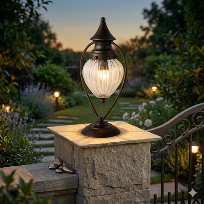 Elsewedy Shahi Outdoor Gate Light - IP44 Waterproof & Rust-Resistant Pillar Post Lamp for Farmhouse & Garden (E27)