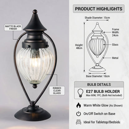 Elsewedy Shahi Outdoor Gate Light - IP44 Waterproof & Rust-Resistant Pillar Post Lamp for Farmhouse & Garden (E27)