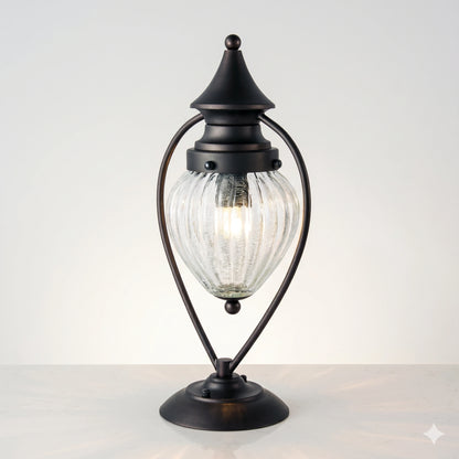 Elsewedy Shahi Outdoor Gate Light - IP44 Waterproof & Rust-Resistant Pillar Post Lamp for Farmhouse & Garden (E27)