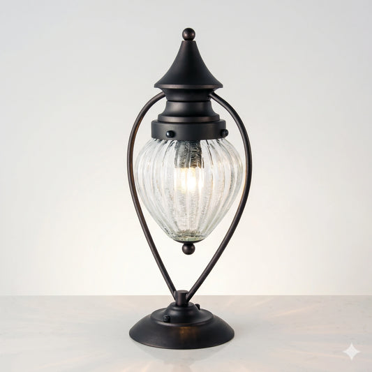Elsewedy Shahi Outdoor Gate Light - IP44 Waterproof & Rust-Resistant Pillar Post Lamp for Farmhouse & Garden (E27)