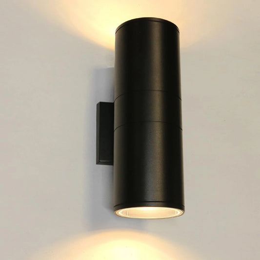 Egylux Stainless Steel Up Down Outdoor Wall Light - IP65 Cylinder E27 Sconce (6033B)