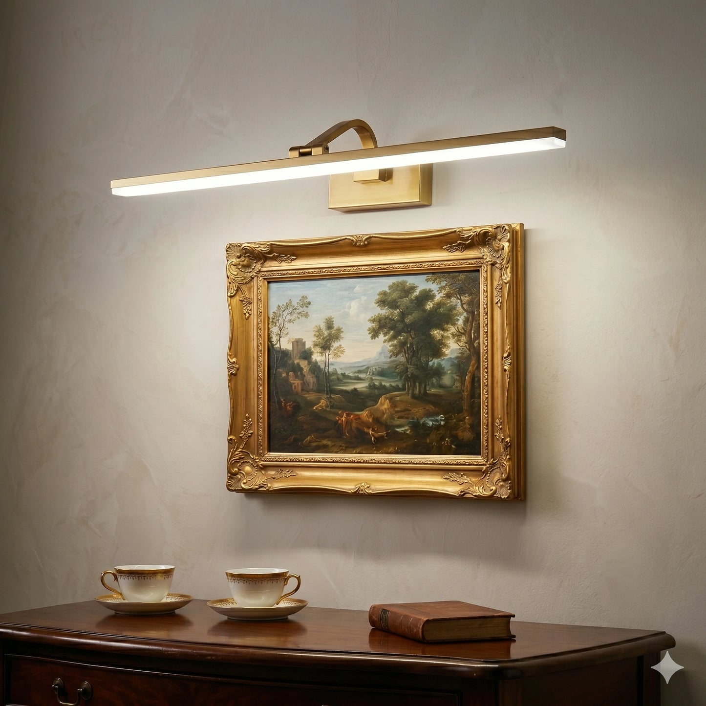 Elsewedy Gold LED Bathroom Vanity Light - Waterproof Minimalist Acrylic Mirror Bar (703/L)