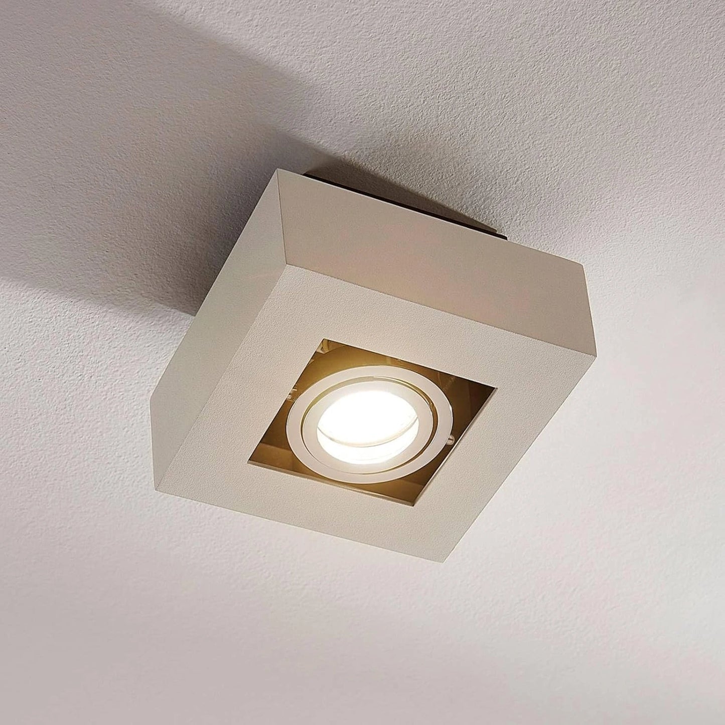 Eglo Loke Single LED Surface Mounted Spotlight - GU10 Warm White (3000K) 91352