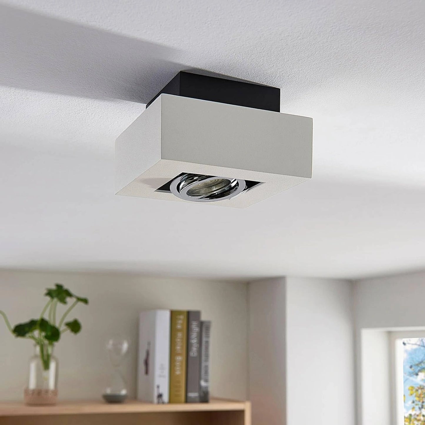 Eglo Loke Single LED Surface Mounted Spotlight - GU10 Warm White (3000K) 91352