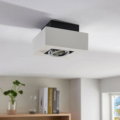 Eglo Loke Single LED Surface Mounted Spotlight - GU10 Warm White (3000K) 91352