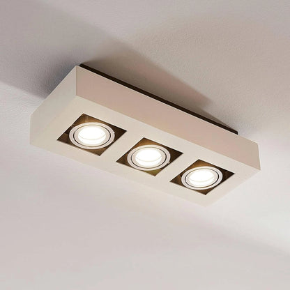Eglo Loke Triple LED Surface Mounted Spotlight - 3-Light GU10 (3000K Warm White) 91354