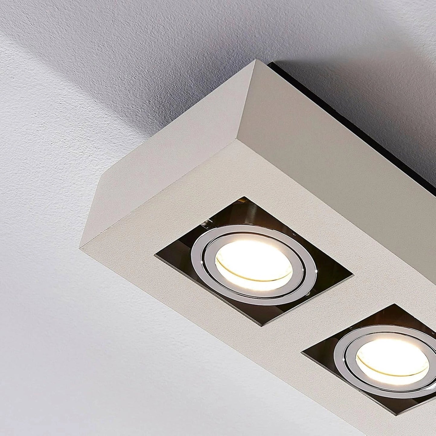 Eglo Loke Triple LED Surface Mounted Spotlight - 3-Light GU10 (3000K Warm White) 91354
