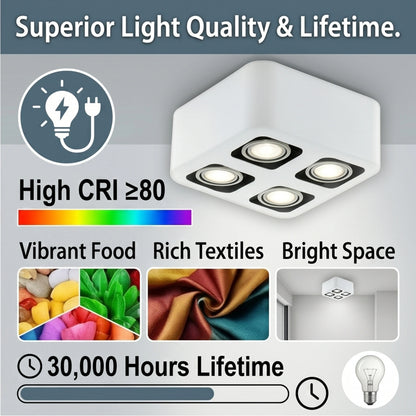 Eglo Toreno 4-Light LED Spotlight Bar - GU10 Warm White (3000K) 93013