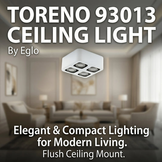 Eglo Toreno 4-Light LED Spotlight Bar - GU10 Warm White (3000K) 93013