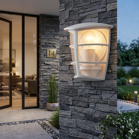Eglo Aloria Outdoor Wall & Ceiling Light - Waterproof Aluminum E27 Flush Mount (93403)