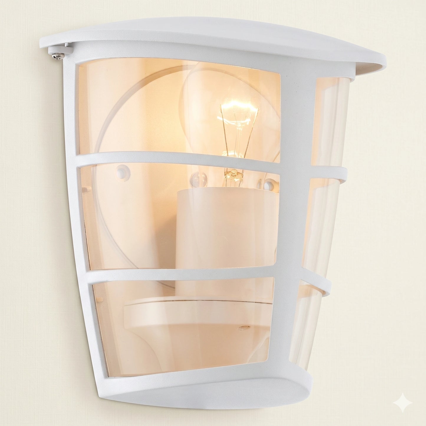Eglo Aloria Outdoor Wall & Ceiling Light - Waterproof Aluminum E27 Flush Mount (93403)