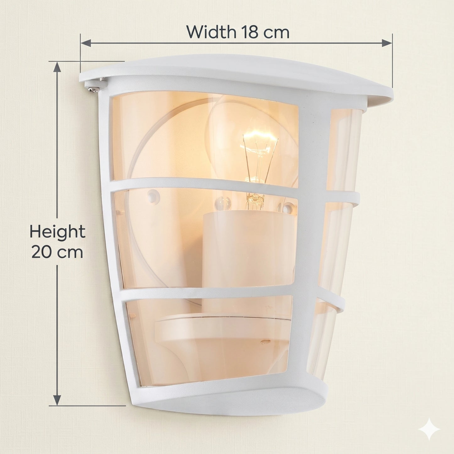 Eglo Aloria Outdoor Wall & Ceiling Light - Waterproof Aluminum E27 Flush Mount (93403)