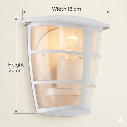 Eglo Aloria Outdoor Wall & Ceiling Light - Waterproof Aluminum E27 Flush Mount (93403)