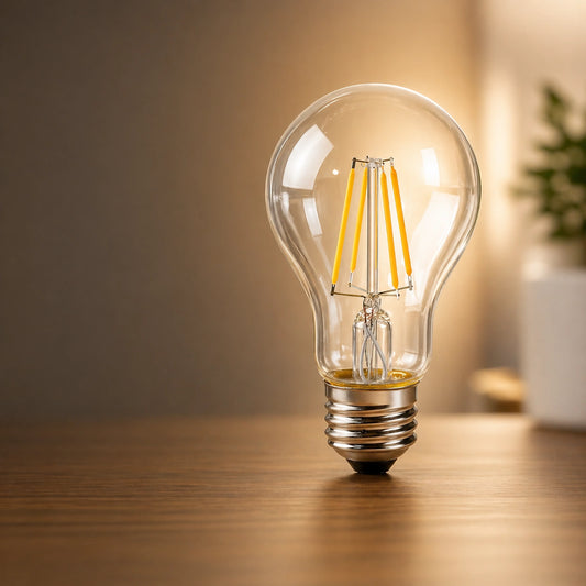 Elsewedy 6.5W Vintage LED Edison Filament Bulb - A60 E27 Screw Base 2700K Warm White Decorative Lamp (35W Equivalent)