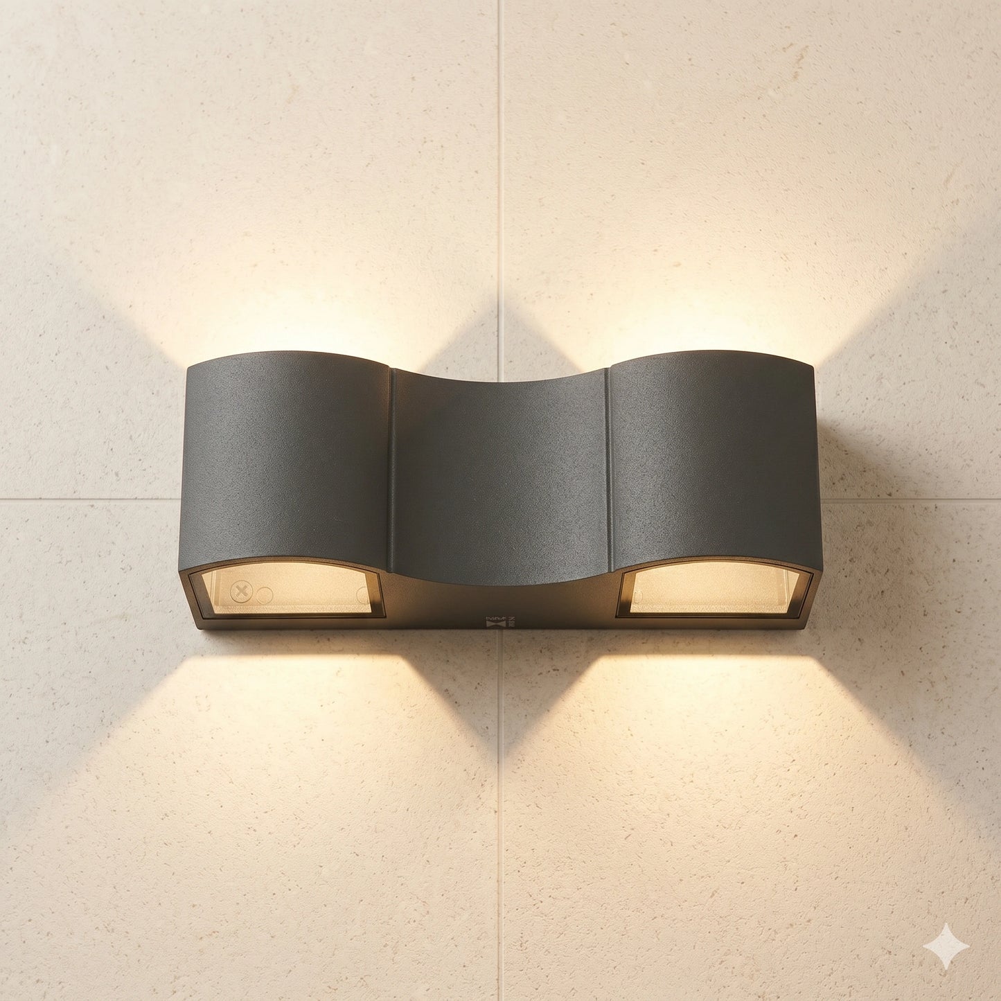 Egylux LED Up Down Outdoor Wall Sconce - 3000K Warm White Aluminum IP54 Waterproof Exterior Light (AH00921L)
