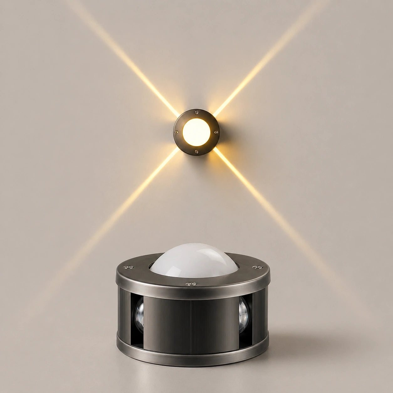 Elsewedy 10W LED Cross Star Wall Light - 3000K Warm White IP65 Waterproof Architectural Effect Lamp for Kids' Room & Living Room