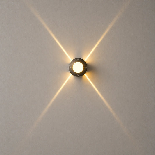 Elsewedy 10W LED Cross Star Wall Light - 3000K Warm White IP65 Waterproof Architectural Effect Lamp for Kids' Room & Living Room