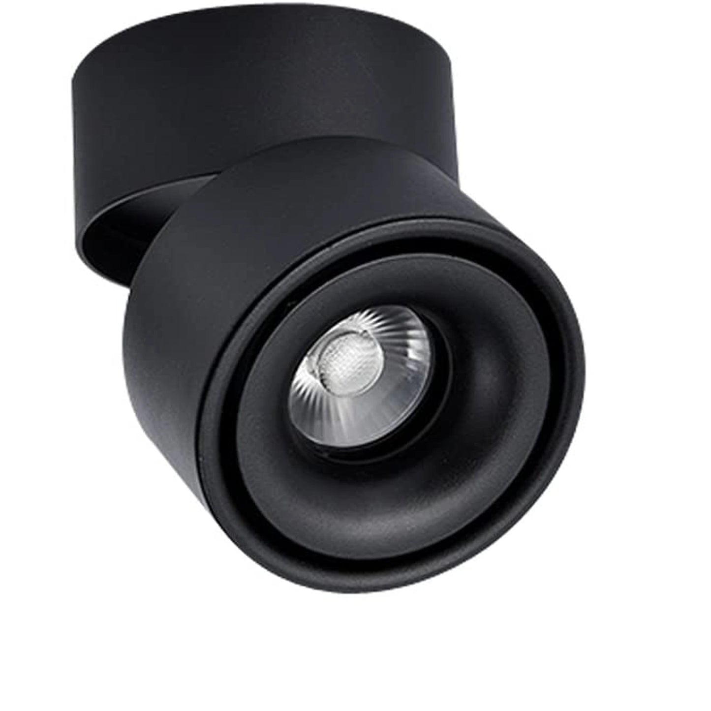 12W LED Surface Mounted Spotlight - 360° Rotatable Indoor COB Accent Light (Warm White)