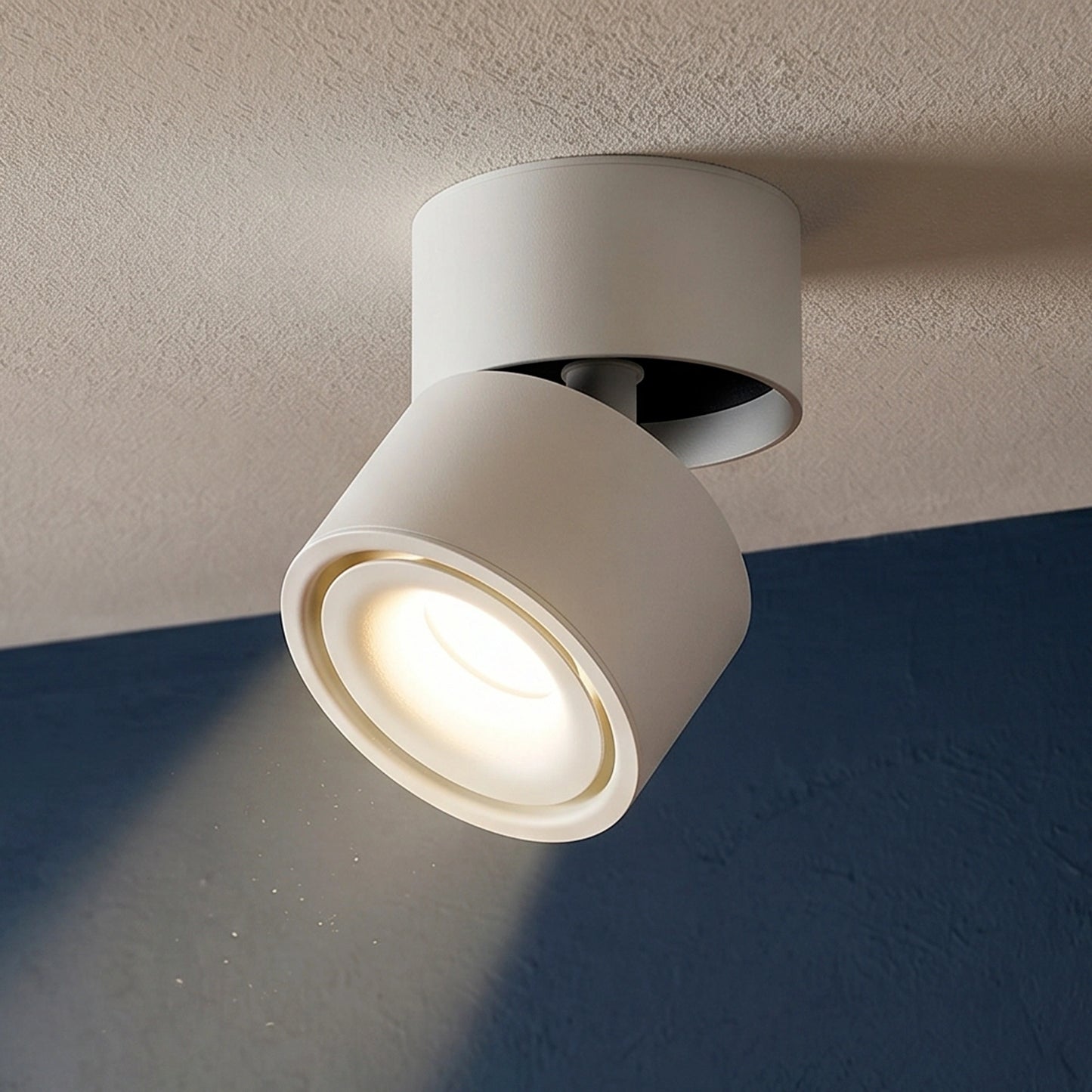 12W LED Surface Mounted Spotlight - 360° Rotatable COB Ceiling Light (Cool White 6000K)