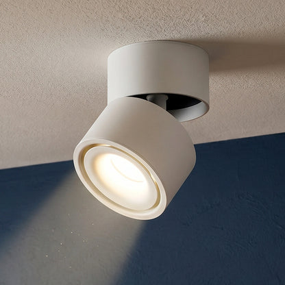 12W LED Surface Mounted Spotlight - 360° Rotatable COB Ceiling Light (Cool White 6000K)