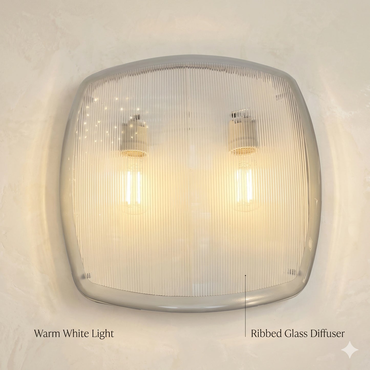Egylux Porto 100W Flush Mount Ceiling Light - Modern High-Power E27 Plafonnier for Kitchen & Bedroom (EGYPORTO-100W)