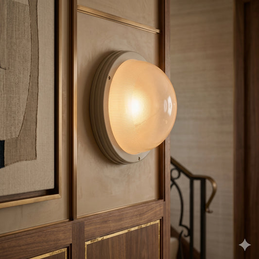 Egylux Rondo IP65 Waterproof Flush Mount Ceiling Light - E27 White Modern Plafonnier for Bathroom & Kitchen by Elsewedy