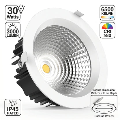 Elsewedy 30W High-Power LED Directional Spotlight - Recessed Accent Downlight for Gallery (ES-8201)