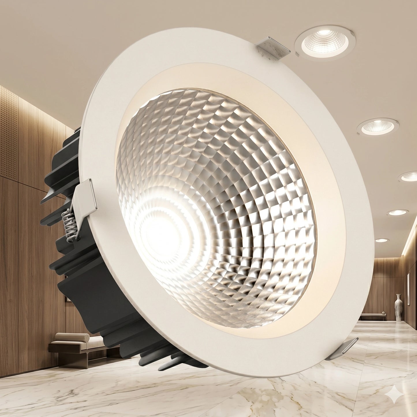 Elsewedy 30W High-Power LED Directional Spotlight - Recessed Accent Downlight for Gallery (ES-8201)