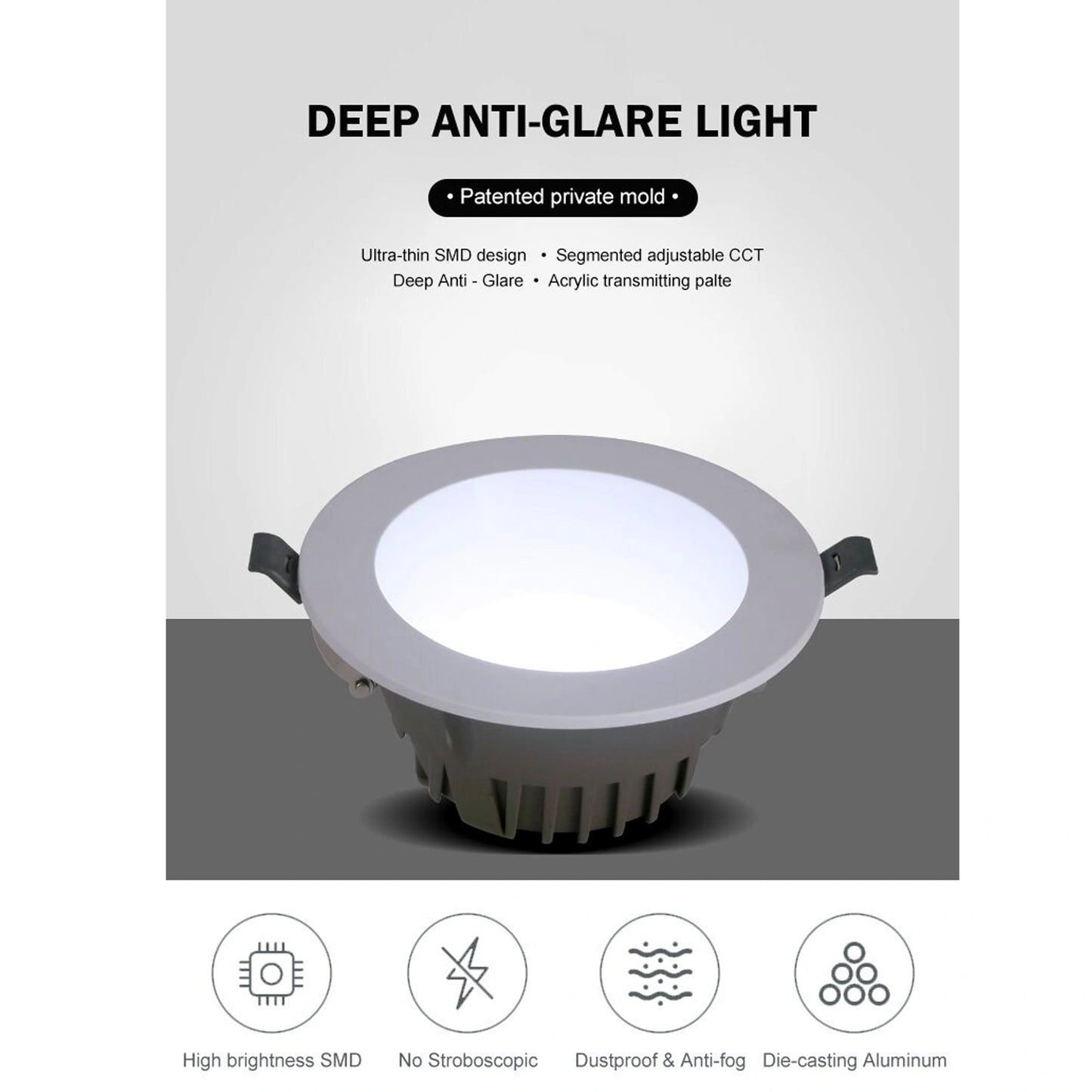 Elsewedy IP65 Focused LED Recessed Downlight - 7W/10W/20W/30W Concentrating Spotlight for KTV, Wall Decor & Bathrooms (CRI 85+)