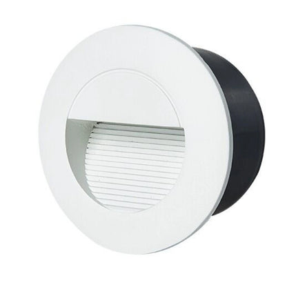 Elsewedy 3W Round LED Step Light - IP65 Waterproof Recessed Stair & Deck Light - 3000K Warm White Aluminum Wall Lamp
