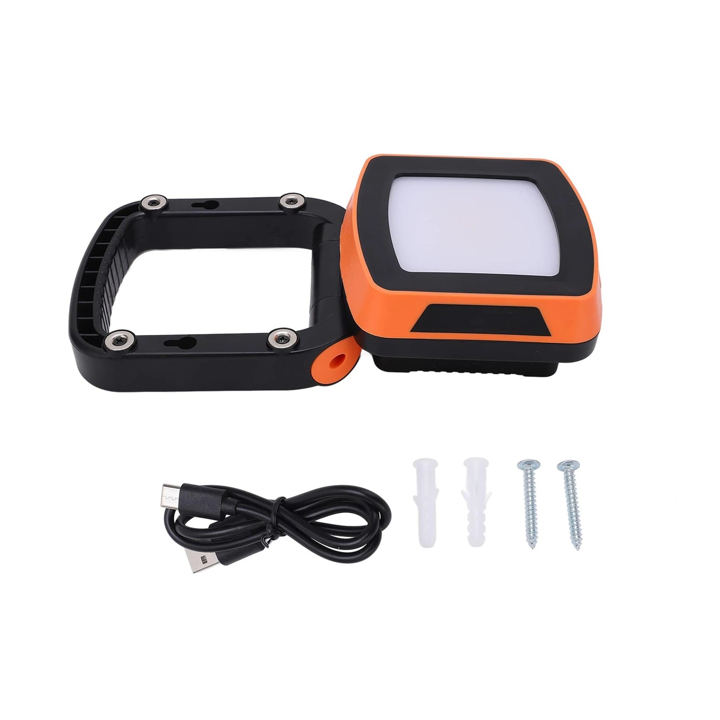 KS-WL-65R Portable USB Rechargeable LED Work Light - 800lm IP65 Waterproof Magnetic Inspection Lamp with SOS Mode (4000K/6000K)