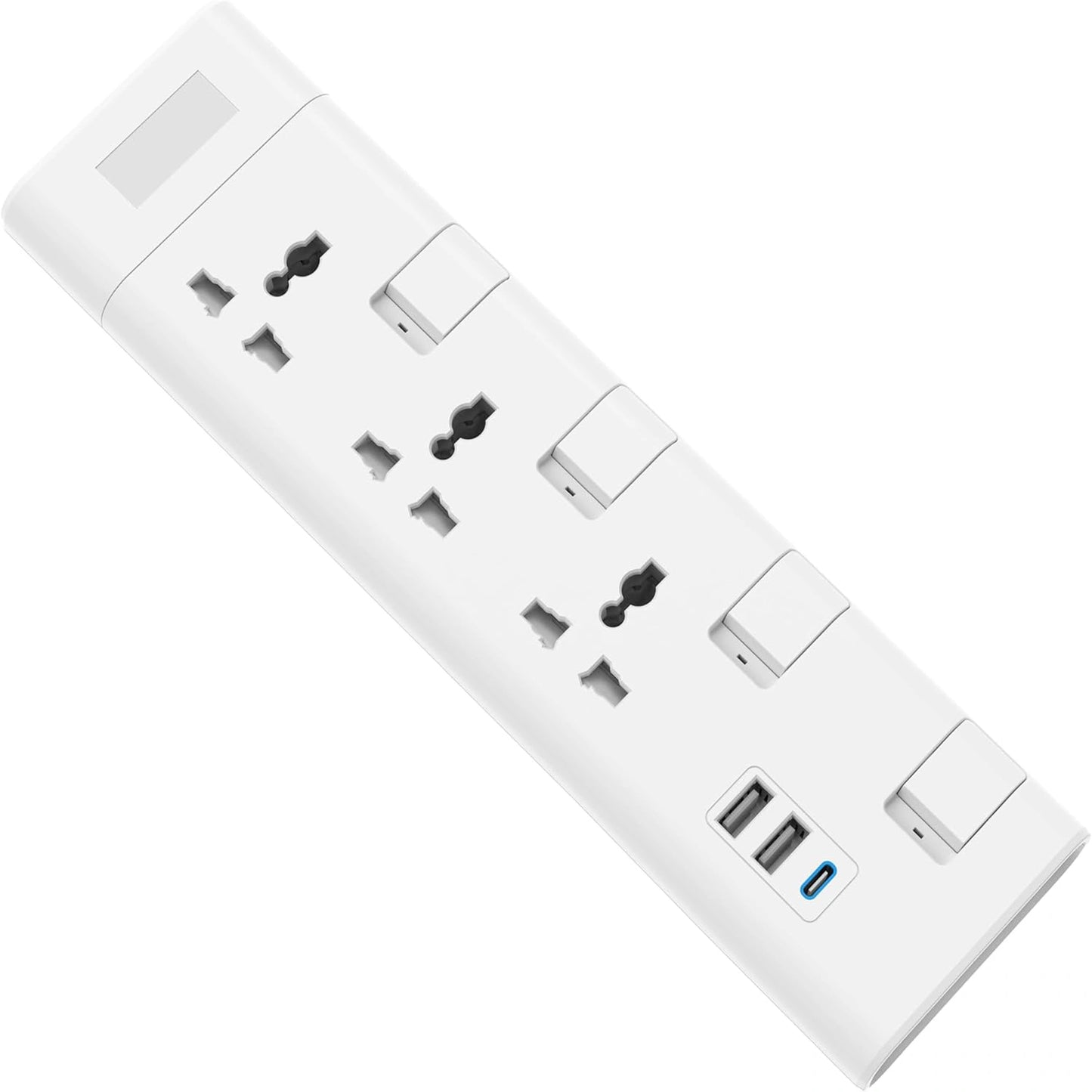 Elsewedy Universal Surge Protector Extension Lead - 4/3 Outlets with 3 USB Ports, Individual Switches & Overload Protection (3M/5M Cord)
