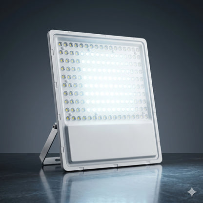 150W Industrial LED Flood Light - IP67 Waterproof 6500K Daylight White High-Power Security Light
