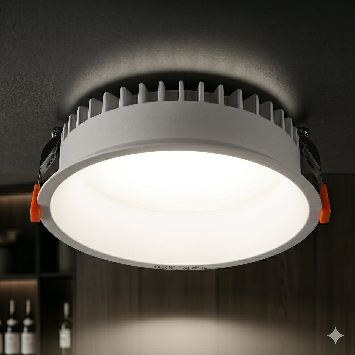 Recessed Round Ceiling IP54 Light, 7w,15w,30w Downlights, Warm White, Natural White, Day White 3000k,4000k,6000K Kelvin Light, LED Spotlights for Bathroom, Kitchen, Living Room TPTD-Elsewedy