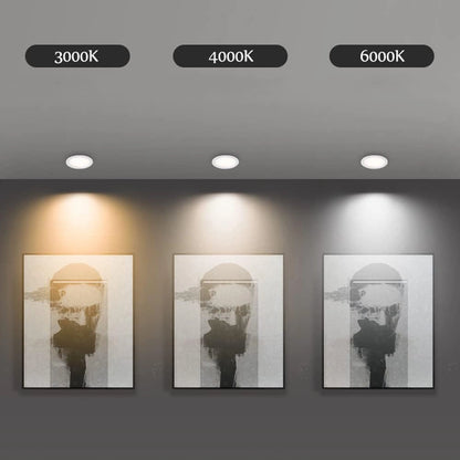 Recessed Round Ceiling IP54 Light, 7w,15w,30w Downlights, Warm White, Natural White, Day White 3000k,4000k,6000K Kelvin Light, LED Spotlights for Bathroom, Kitchen, Living Room TPTD-Elsewedy