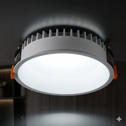 Recessed Round Ceiling IP54 Light, 7w,15w,30w Downlights, Warm White, Natural White, Day White 3000k,4000k,6000K Kelvin Light, LED Spotlights for Bathroom, Kitchen, Living Room TPTD-Elsewedy