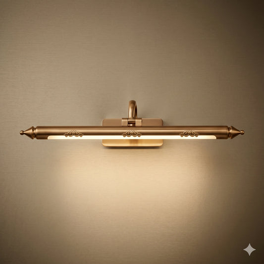 Elsewedy 20W Brushed Bronze LED Vanity Light - 180° Rotatable Dimmable Bathroom Mirror Bar (Z005-L)