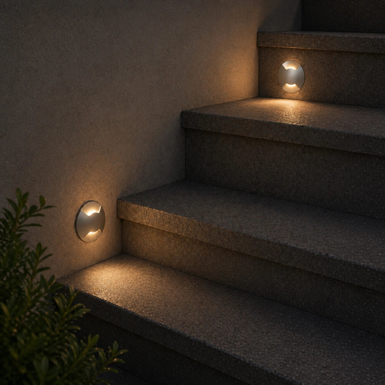 Deck Mini LED Light – 12V-24V DC, IP67 Waterproof – Warm White 3000K – Outdoor Step, Stair & Pathway Lighting – Elsewedy Landscape Accent Light – 1/2/3/4/5 Way Option