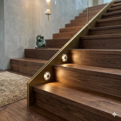 Deck Mini LED Light – 12V-24V DC, IP67 Waterproof – Warm White 3000K – Outdoor Step, Stair & Pathway Lighting – Elsewedy Landscape Accent Light – 1/2/3/4/5 Way Option