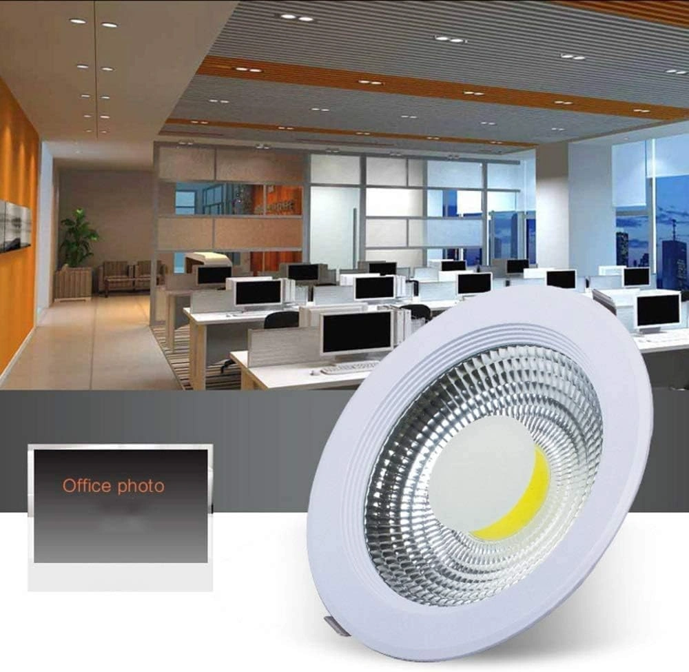 30W COB LED Warm White Downlight Spot Light Living Room Washroom Office Anti-glare Recessed Ceiling Light 6000K Embedded Recessed Spotlight Elsewedy ES-0113 - Image 2