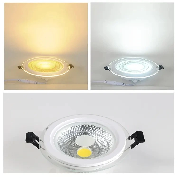 Led Glass Down light Recessed 5Watt 6000k White, Room, Kitchen, Bars, Bedrooms, Shops Elsewedy 0114