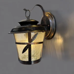 Wall Sconces for Garden, Modern Vanity Light Fixtures, Bronze Black Wall Mount Lighting Lanterns, Farmhouse Wall Lights with Clear Glass Shade for Bedroom Living Room Hallway IP44 E27 1050-1W-ELSEWEDY