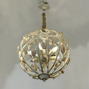 Ball Pendant Light Industrial Globe Pendant Lighting Fixtures 6-Light Vintage Sphere Chandelier Farmhouse Pendant Lamp Ceiling Hanging Light for Kitchen Island Dining Room Bedroom E14 130506-ELSEWEDY