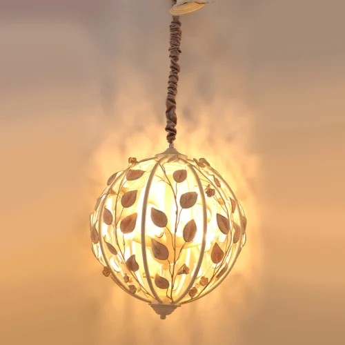 Ball Pendant Light Industrial Globe Pendant Lighting Fixtures 6-Light Vintage Sphere Chandelier Farmhouse Pendant Lamp Ceiling Hanging Light for Kitchen Island Dining Room Bedroom E14 130506-ELSEWEDY - Image 2